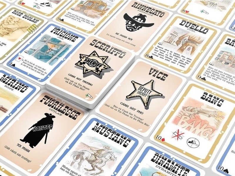 Các vai trò Sheriff, Deputy, Outlaw và Renegade tạo nên những màn đấu trí hấp dẫn Các vai trò Sheriff, Deputy, Outlaw và Renegade tạo nên những màn đấu trí hấp dẫn
