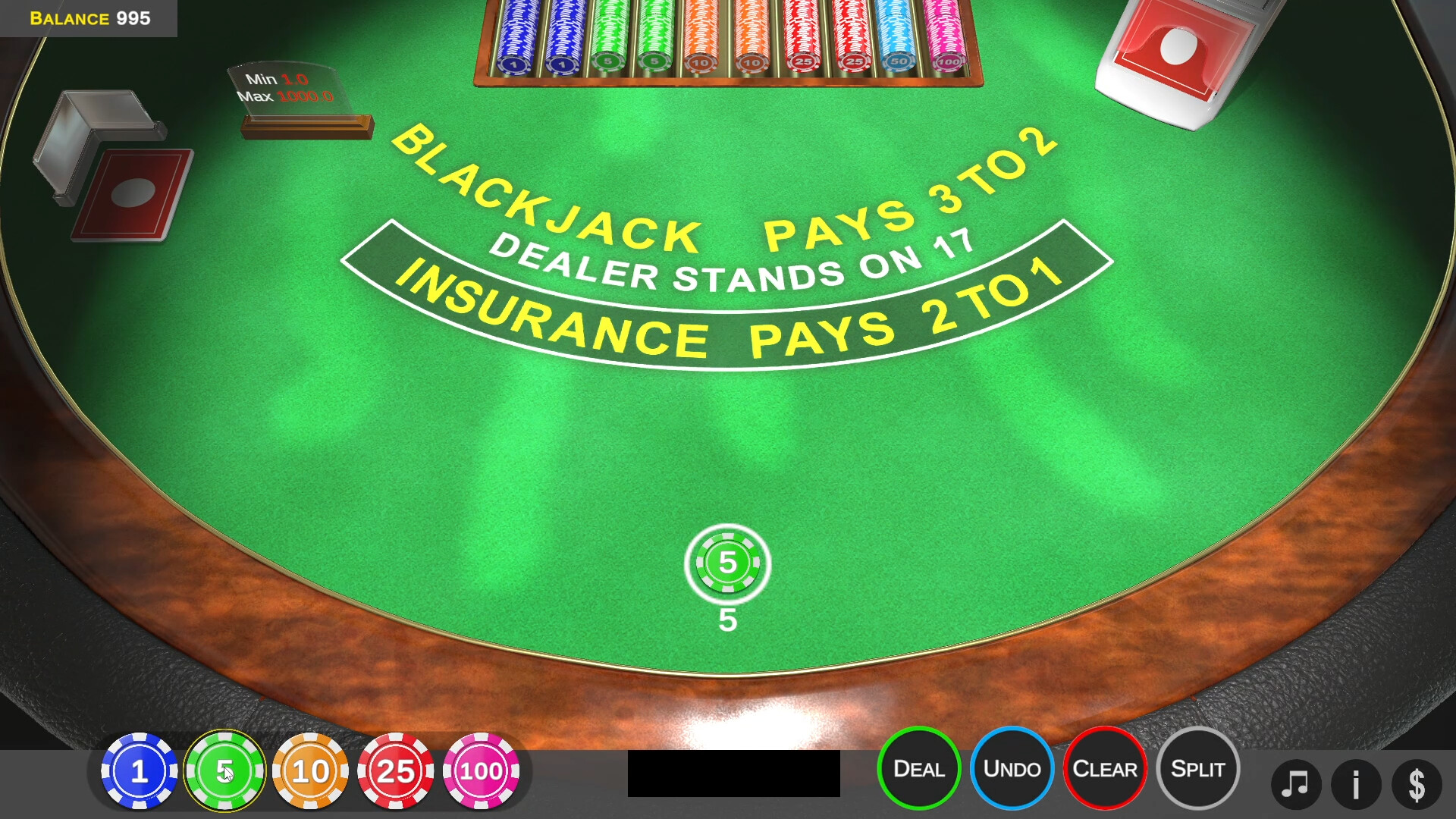 Dealer chia bài trong một ván Blackjack Dealer chia bài trong một ván Blackjack