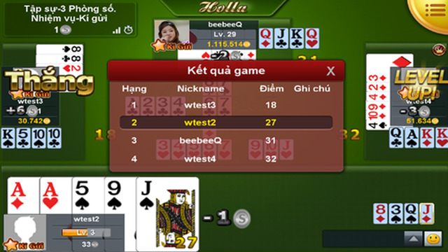 Minh họa cách chơi game phỏm cơ bản