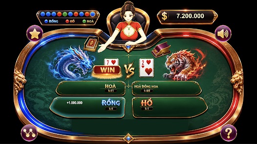 Người chơi lựa chọn cửa Rồng, Hổ hoặc Hòa trước khi ván đấu bắt đầu Người chơi lựa chọn cửa Rồng, Hổ hoặc Hòa trước khi ván đấu bắt đầu